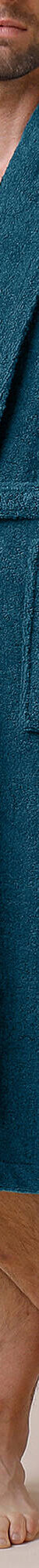 Peignoir mixte adulte éponge bouclette col châle personnalisable (bleu paon) Peignoir mixte adulte éponge bouclette col châle personnalisable (bleu paon)